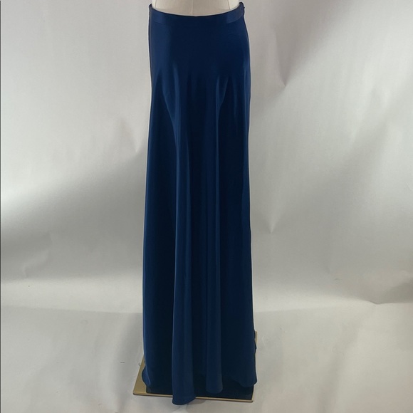Polo Ralph Lauren Satin cobalt MAXI Skirt, 0 - Picture 8 of 14